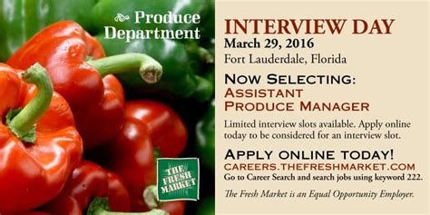 Fresh Cut Associate (Prepackaged fruits & vegetables). . The fresh market jobs
